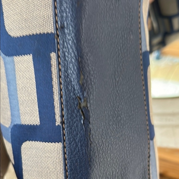 Nine West Blue and Tan Women's Bag preloved 💙 - Picture 8 of 11
